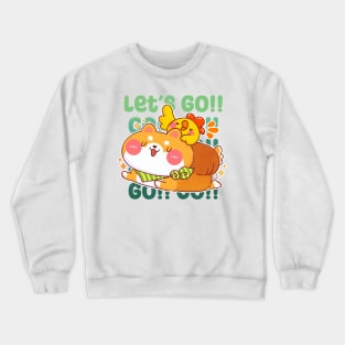 Cute Shiba Bread Crewneck Sweatshirt